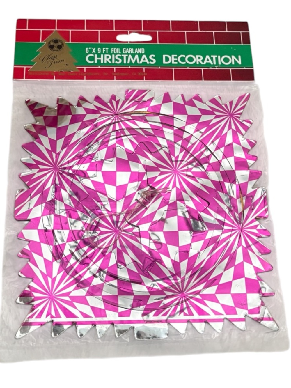 VINTAGE➕Foil Garland Christmas Decoration NWT